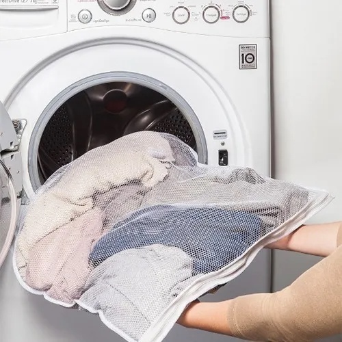 Saco Extra Grande Lavar Roupa Delicada Para Maquina 70x50cm em Oferta na Shopee