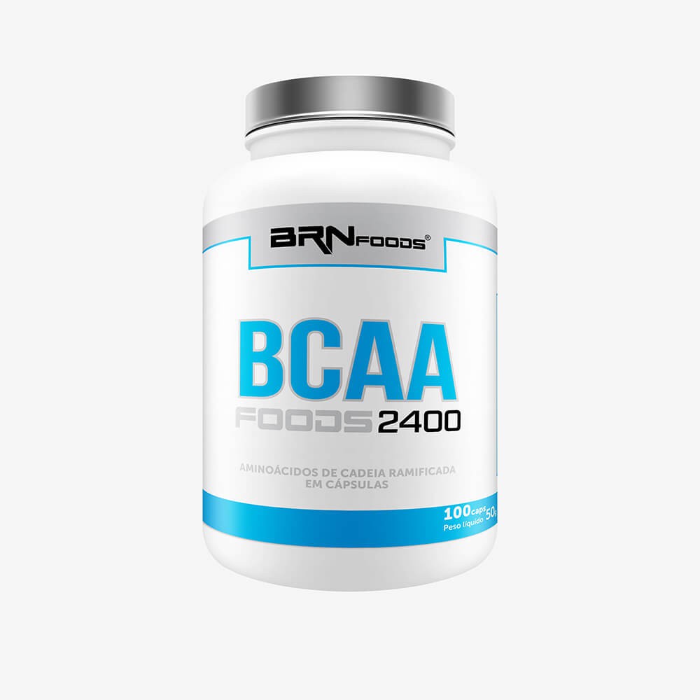 BCAA Foods 2400 100 capsulas - BRNFOODS