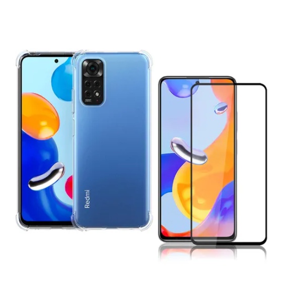 KIT Capa Anti Impacto Xiaomi Redmi Note 11 4G + Pelicula 3D Tela 6.43