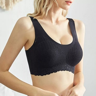 Sutiã 5d Feminino De Renda De Látex Sem Costura