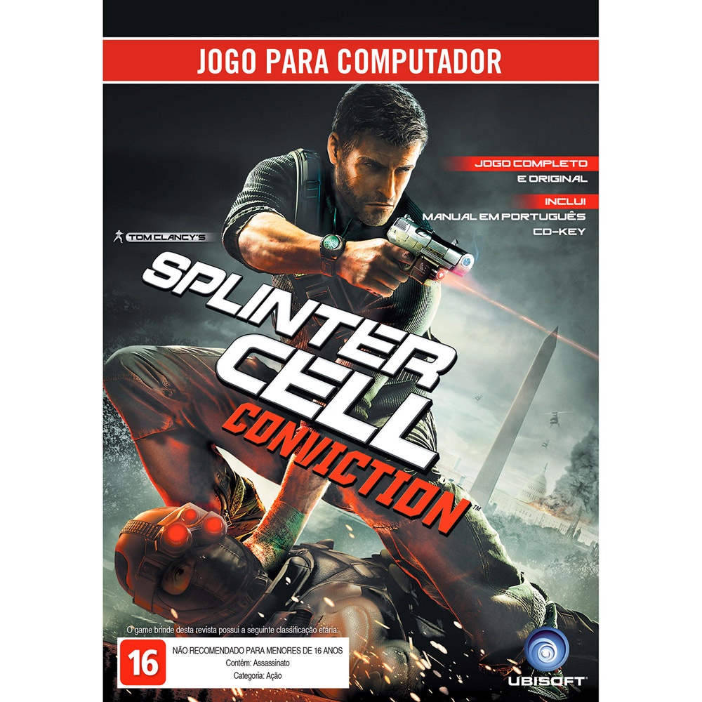 Jogo Tom Clancys Splinter Cell Conviction PC Original