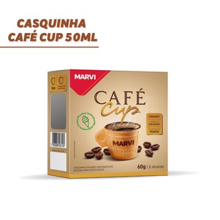 Xicara Comestivel Marvi Café Cup C/ 6un - 50ml