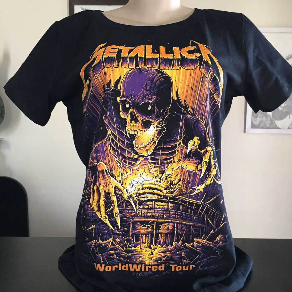 Camiseta Metallica Worldwired Tour Feminina