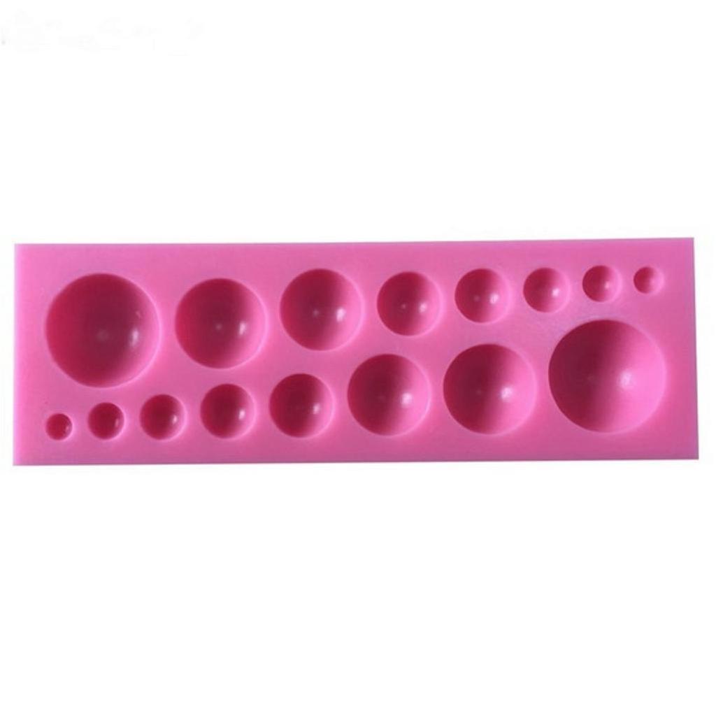 Molde De Silicone Bolas, Pérolas, Esferas Para Confeitaria/biscuit