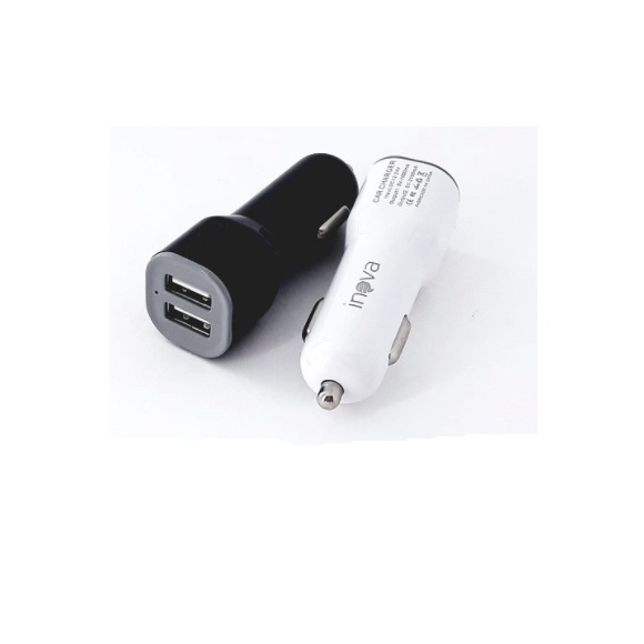 Carregador Veicular Carro Inova para Celular Fonte 2 entradas USB Turbo Rápido
