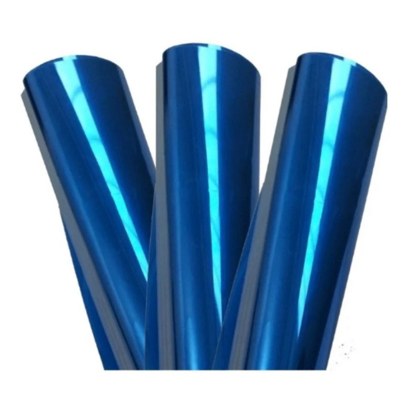 Insulfilm Azul Espelhado 1mt X 50cm + BRINDE, Película, adesivo, protetora para  vidro.