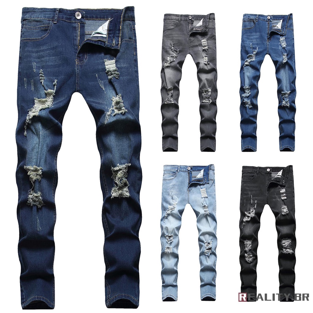 Kit Calça Jeans Skinny Vale de West Com Elastano Masculina - 3