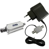 Amplificador Mini Booster 40db Uhf Pqbt4000a Tv Digital Hd Proeletronic