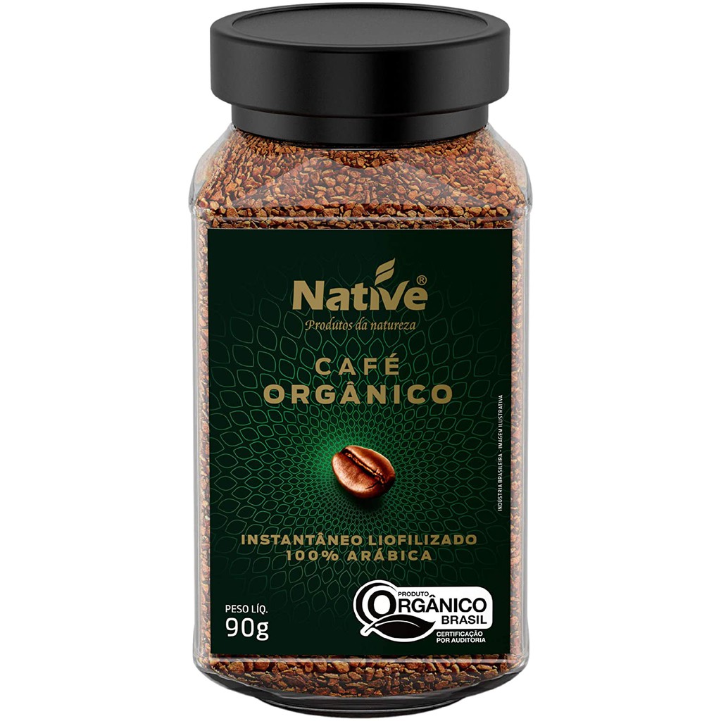 Café Solúvel Orgânico Liofilizado 90g