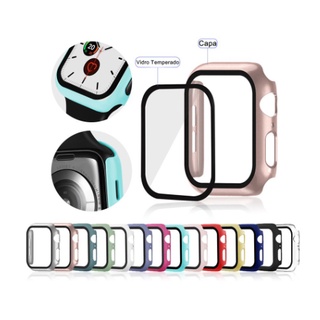 Capa Case Pelicula De Vidro 360 para Relogio Smartwatch Apple Watch 38mm 40mm 41mm 42mm 4…