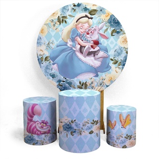 Kit Capa Painel Alice no País das Maravilhas+Trio Cilindro Veste Facil