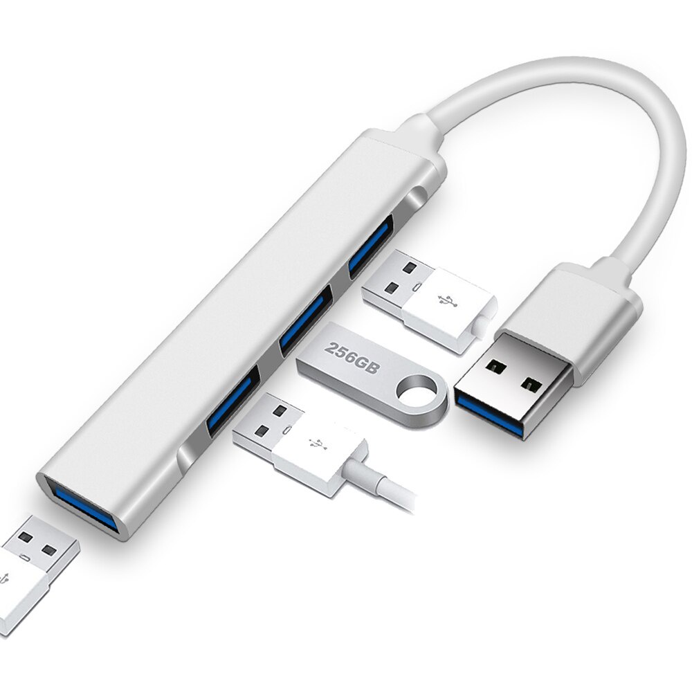Adptador Usb C - Usb 4 Portas Para Macbook Air / Pro / iMac