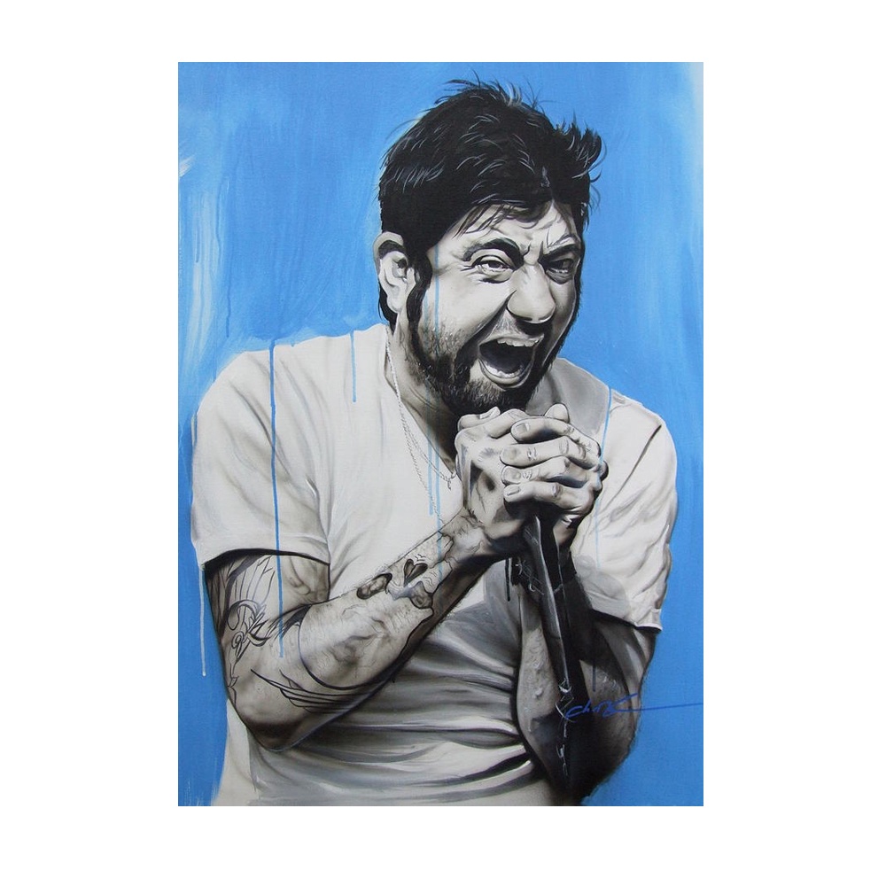 Quadro Decorativo Poster Deftones Banda Rock Deftones Tamanho 21 x 30 cm