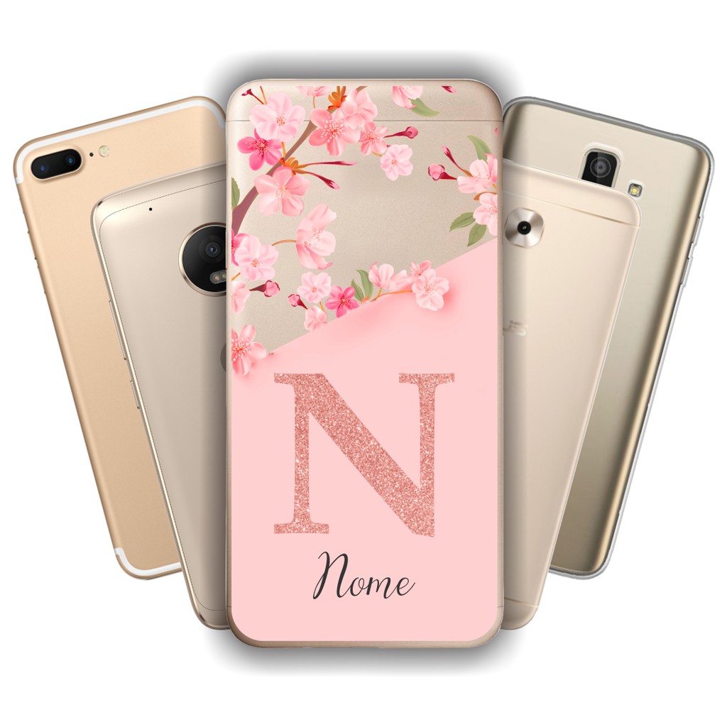 Capinha Anti Impacto Personalizada para LG  - Delicate Flowers com fundo transparente