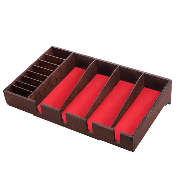 Caixa Para Barbearia Barbershop, Porta Máquina vermelho MDF