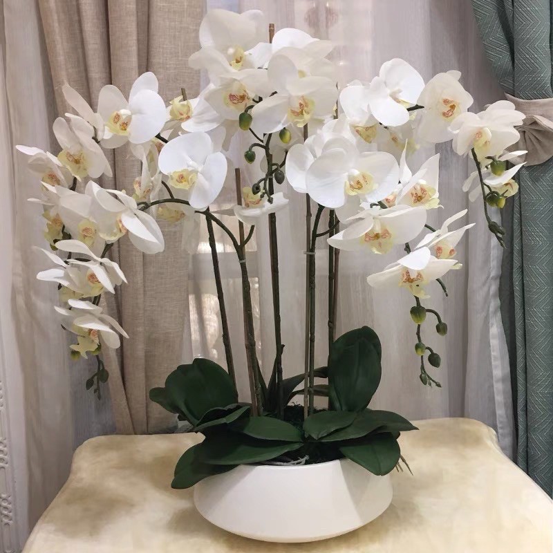 flores artificiais orquídea 3D Decoração de casa so uma orquidea sem vaso  sem folhas | Shopee Brasil