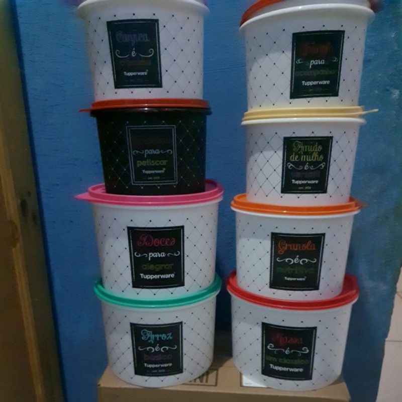 kit mantimentos bistró 8 peças Tupperware