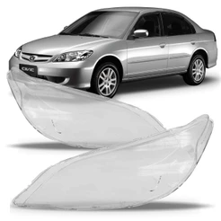 Lente Farol Honda Civic 2004 2005