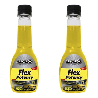 Kit 2 Aditivos Para Combustivel Radnaq Flex Potency 200ml