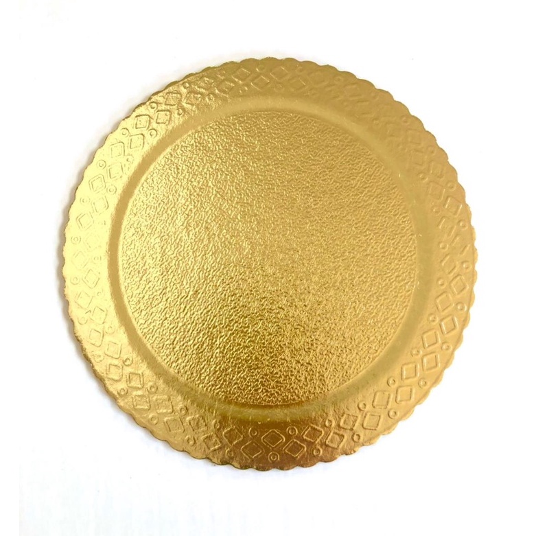 Cake Board Premium Dourado 28cm Laminado Base Suporte para Bolo