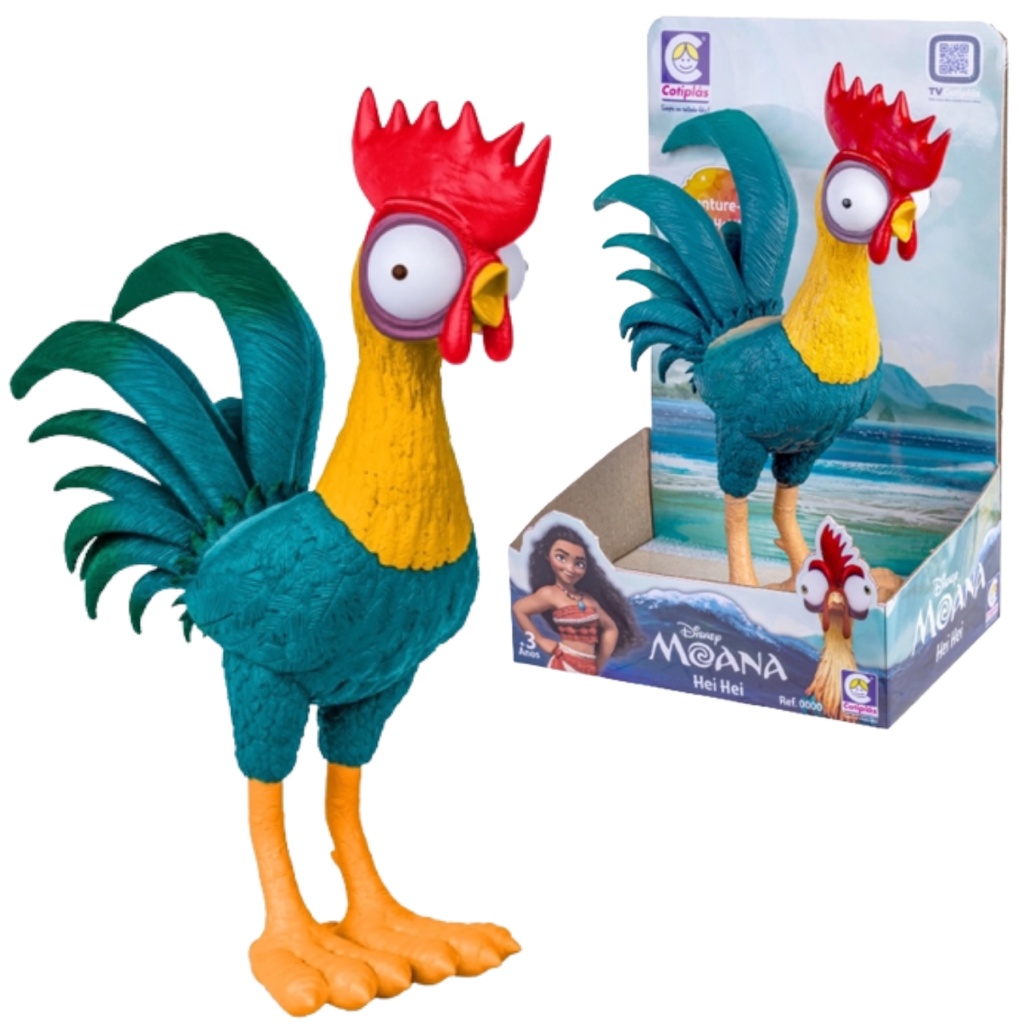BM Boneco GALO Hei Hei  GALINHO MOANA 31cm Infantil Da Princesa Moana Idêntico ao filme Para Crianças Brinquedos