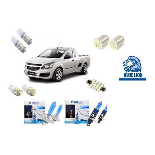 Kit  Farol Montana Super Branca Led  Pingo Teto Techone