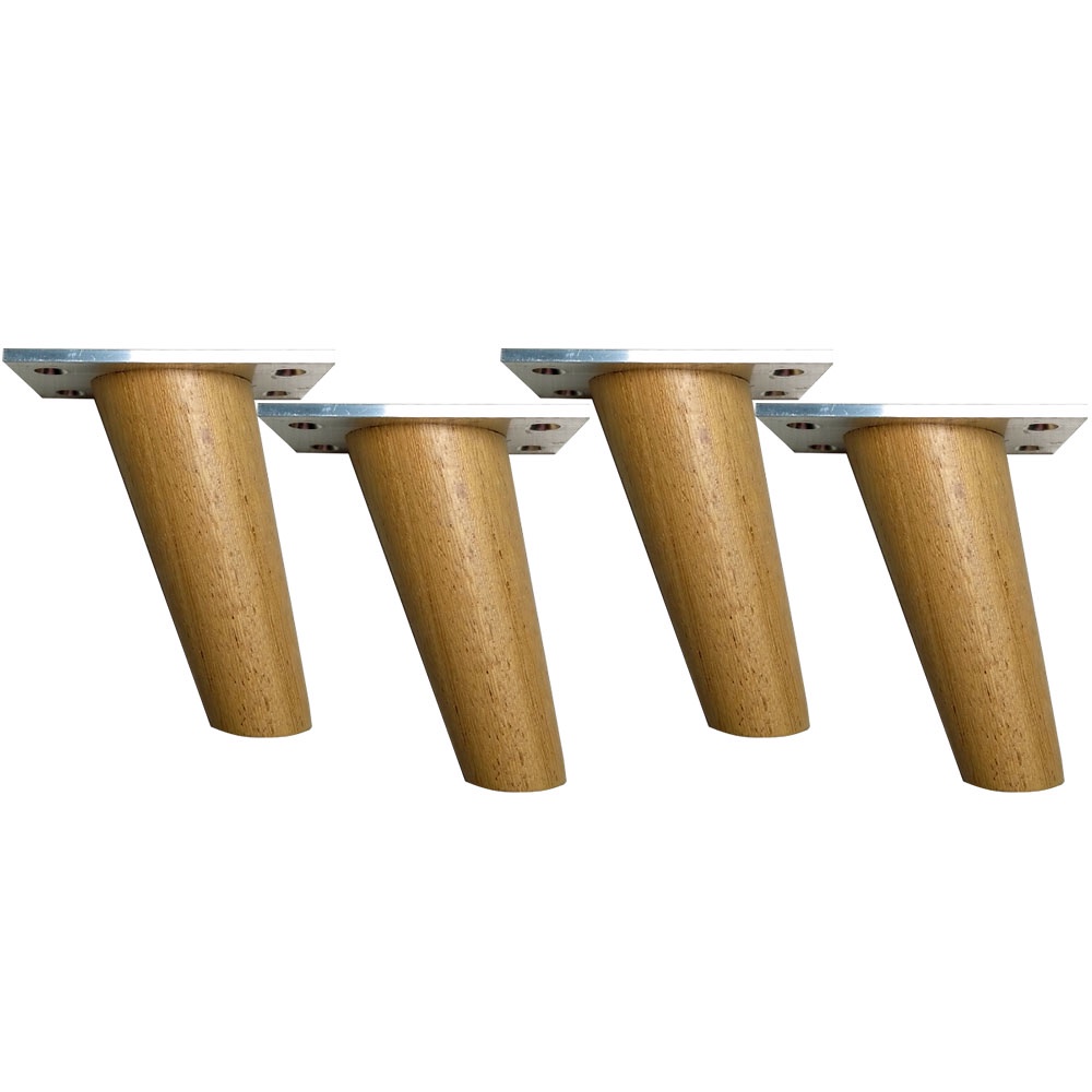 Pe Palito Retrô Reforçado Angelim C/base Metal 4 Un 10cm