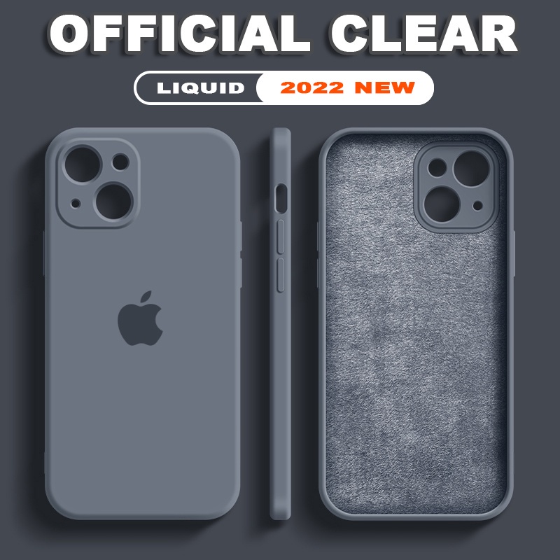 Capa Original De Celular Líquido De Silicone Para iPhone S Plus Pro XS Max Mini