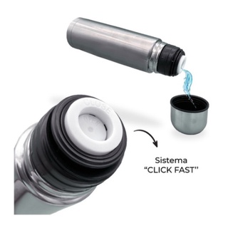 Garrafa Térmica Inox Squeeze com tampa copo