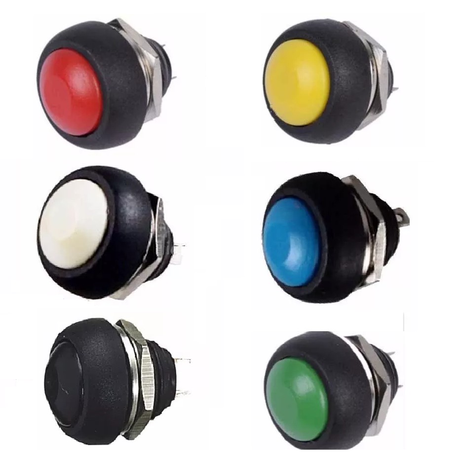 Botão 12mm À Prova D' Água Pbs-33b