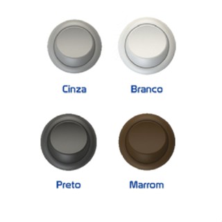 Botão Interruptor Redondo Para Moveis Bolinha De Embutir Paralelo Simples em Oferta na Shopee