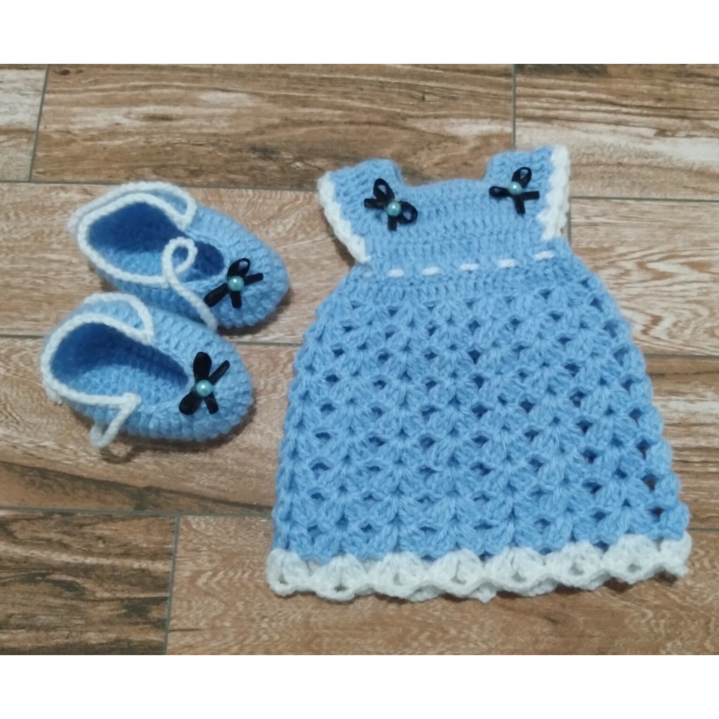 Roupa Roupinha Vestido Vestidinho Para Boneca Baby Alive De 30cm Em Croche Shopee Brasil