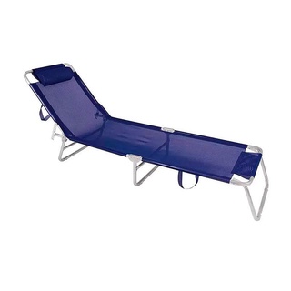 Cadeira Espreguiçadeira Praia em Alumínio 100kg Azul CAD0711 BOTAFOGO