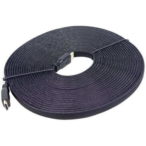Cabo Hdmi 10 Mt 1.4 3d Flat Slin Blindado Gold