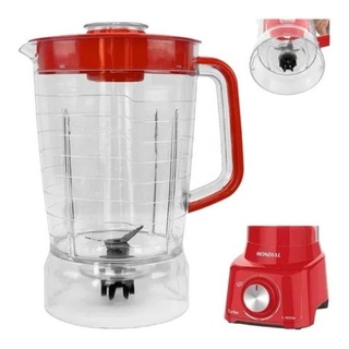 Copo De Liquidificador Mondial. L-850 L-900w Cristal Vermelho - MM1809