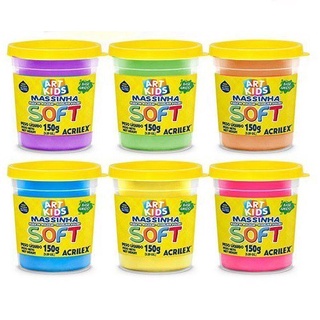 Massinha De Modelar Soft Atóxica 150g Sortidas - Super Macia