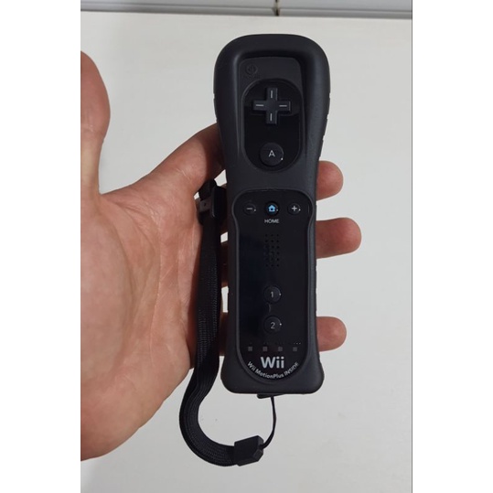 Controle Wii Remote Preto original com Motion Plus Inside Escorrega o Preço