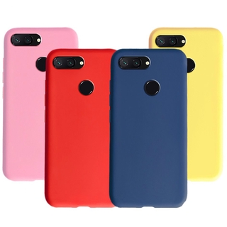 Capa De Celular De Silicone L Quido Flex Vel Cor Pastel Para Xiaomi Mi 8 Mi8 / Mi 8 Lite
