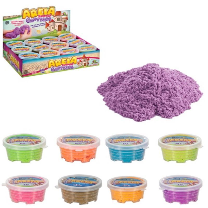 Massinha Areia Mágica Modeladora coloridas/ 60g em Oferta na Shopee