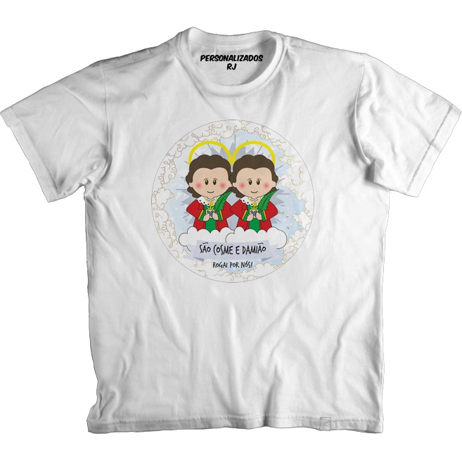 Camiseta Cosme e Damião INFANTIL 02 - São Cosme e São Damião