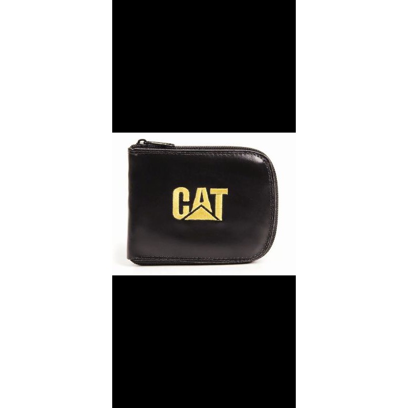 carteira de zíper em couro sintético com porta cartão, porta cédulas e porta documentos