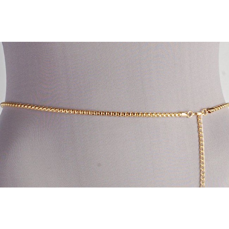 cinto joias de corpo Bodychain da moda para homens e mulheres corrente fina com qualidade e banhada a ouro e a prata