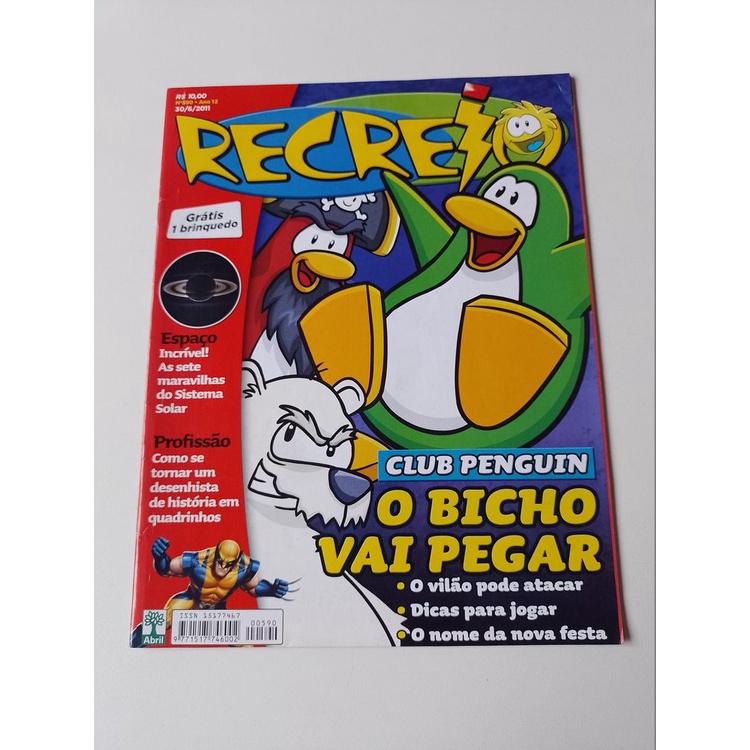 Revista Recreio 590 Club Penguin O Bicho Vai Pegar Q457
