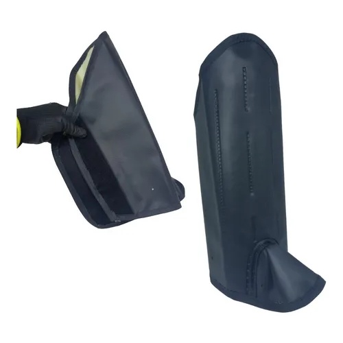 Perneira Segurança Bidim 3 Talas Pvc Com Velcro 10 Unidades