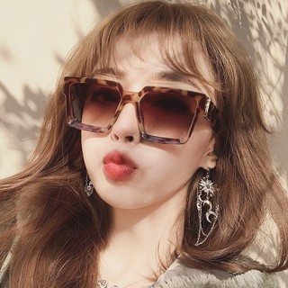 Fashion Square Ladies Sunglasses 6 Color Oversized Frame Resin Lenses Women