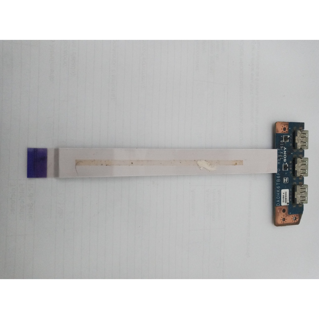 Kit Placa Usb e Cabo flat Notebook Sony Sve151j11x Toda Linha Sve 15 DA0HK6TBF0