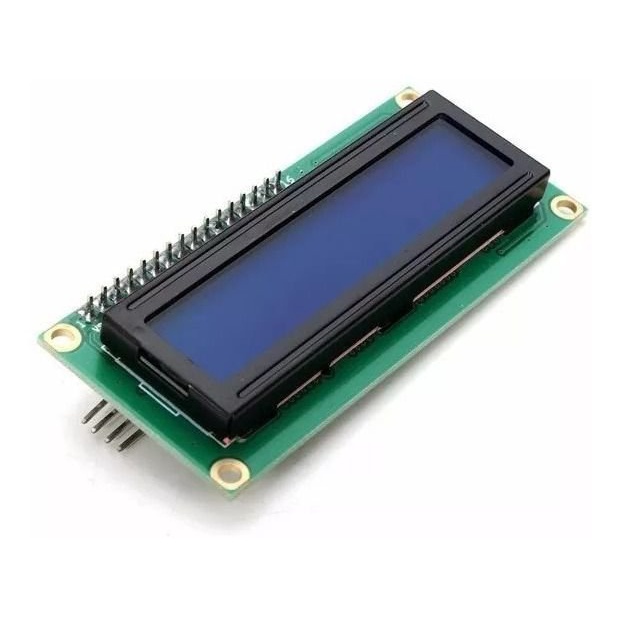 DISPLAY LCD 16X2 AZUL E I2C SOLDADO