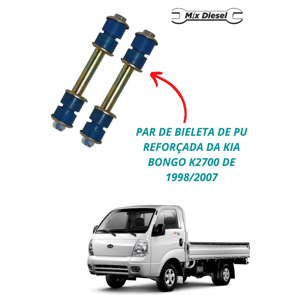 Par De Bieleta De Pu Reforçada Da Kia Bongo K2700 2005/2012