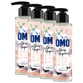 Kit 4 Lava Roupas Omo Líquido Roupas Íntimas & Biquínis 300ml em Oferta na Shopee