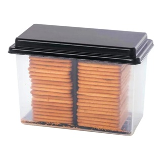 Porta Biscoito Torrada Bolacha Preto com Puxador em Oferta na Shopee